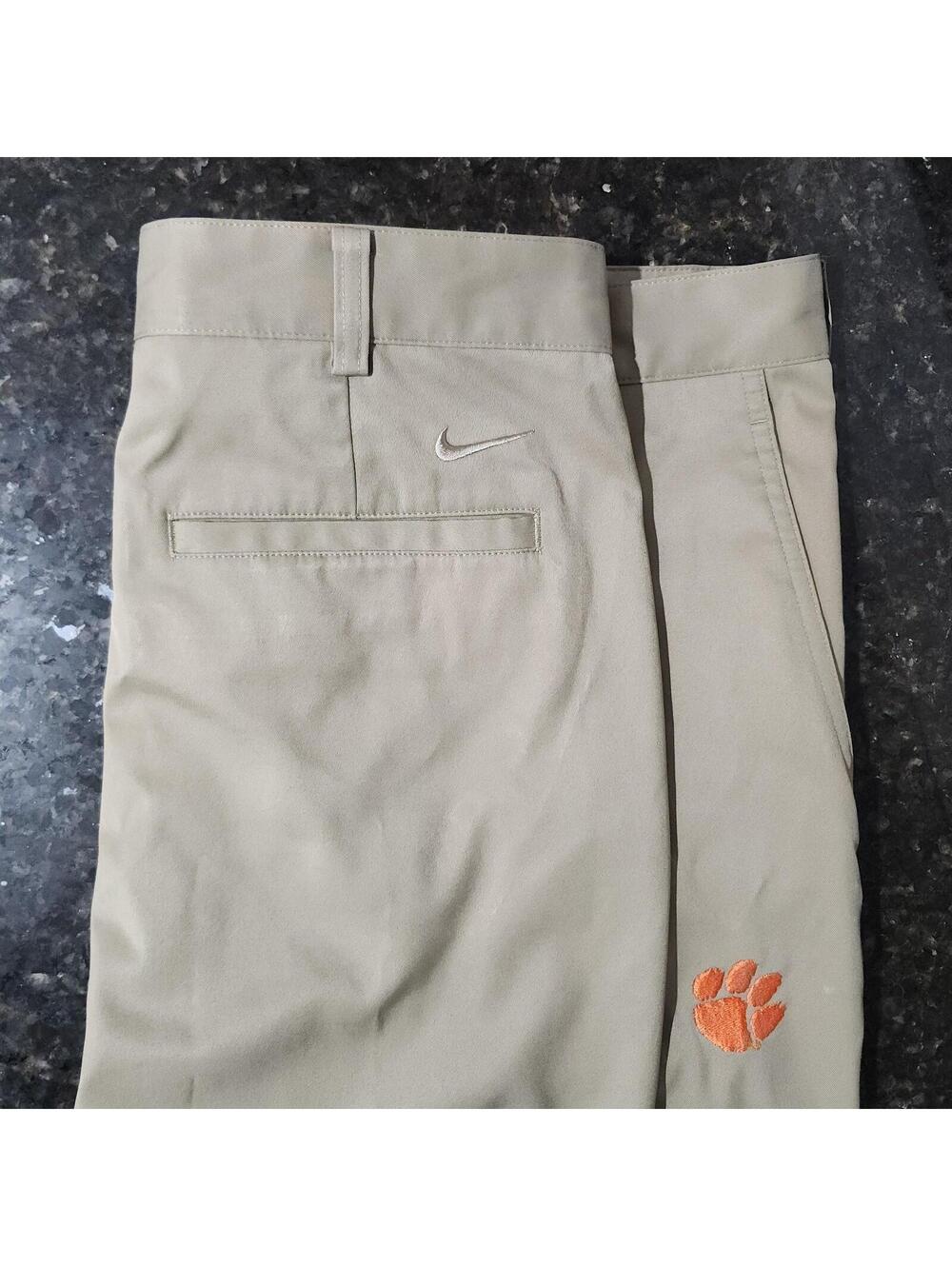 Nike Clemson Tigers Trousers Pants Golf Performance Stretch Casual Mens 34x30